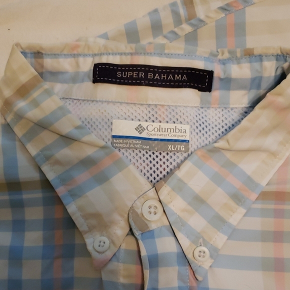Mens Columbia Short Sleeve button down - Picture 3 of 3